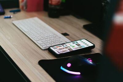 Gaming smartphone with RGB lighting and accessories